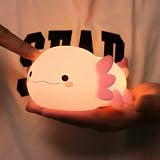 Ammonite Axolotl Night Light Soft Silicone LED Touch Lamp Kids Baby Room view 9