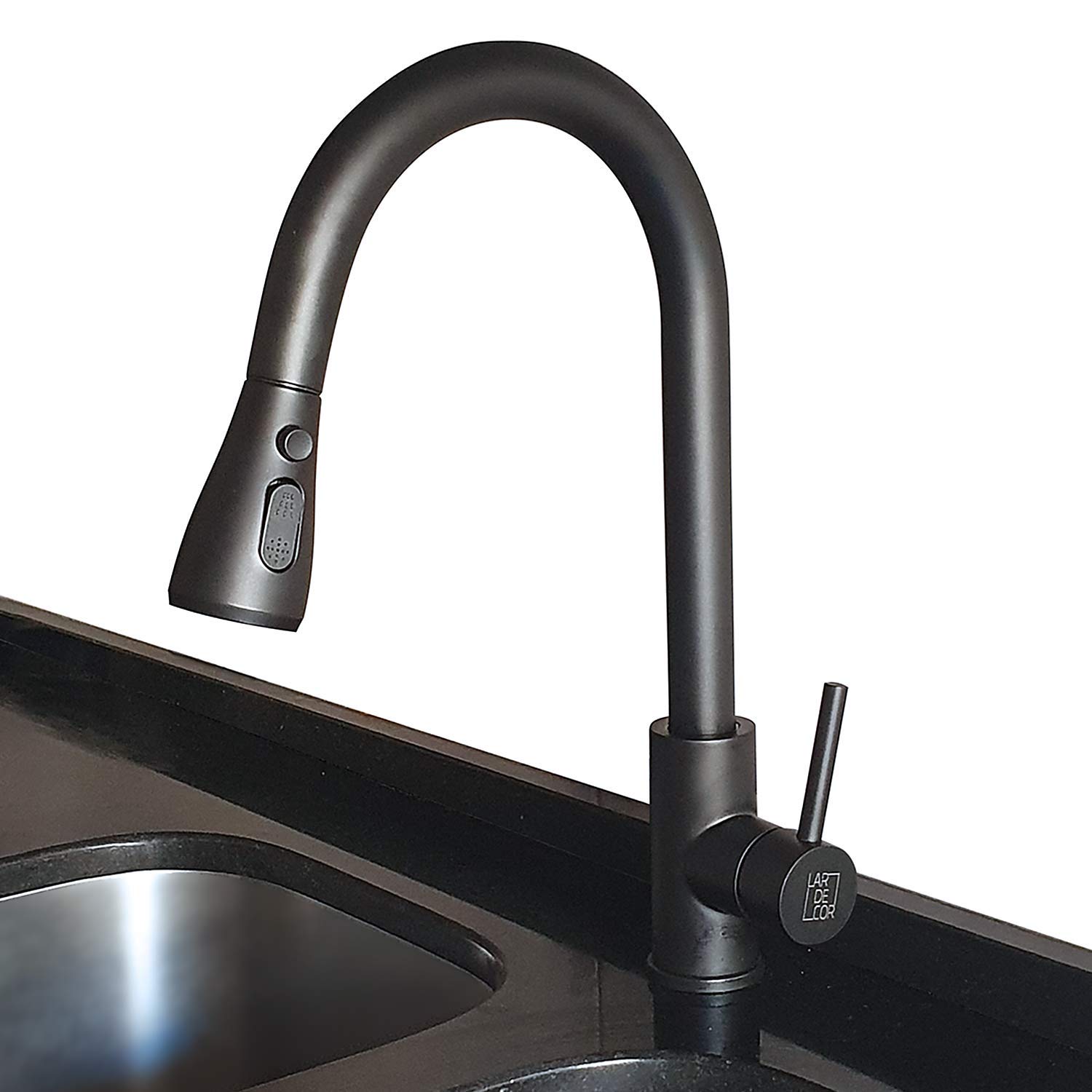 LARDECOR-Grifo-Cocina-Extraible-Acero-Inoxidable-Cano-Giratorio-y-Diferentes-Modos-de-Rociador-Grifo-sin-Plomo