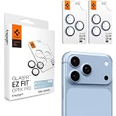 Spigen Camera Protector for iPhone 18 Pro Max / 18 Pro - Glacier [2 Pack] | GlasTR EZ Fit Optik Pro, 9H+ Tempered glass, Scratch resistant, Auto-align tray, Original photo quality, Case-friendly, 2Pack