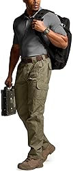 CQR Men's Tactical Pants, Water Resistant Ripstop
