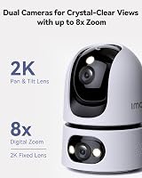 Imou Dual-Lens 2K+2K Indoor Security Camera 360 WiFi Color Night Vision Pet view 8