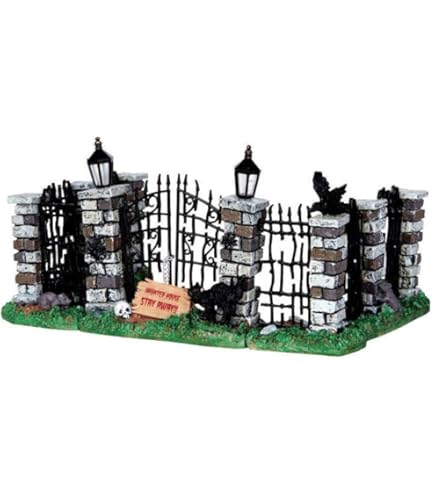 SF・ファンタジー・ホラー Lemax Spooky Town The Gate House Lemax Halloween Village Dungeon Of Terror Animated Halloween