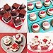 Wedding Chocolate Candy Molds Set-Lips,Heart and Dot Shapes Silicone Mold for Cake Decoration,Cupcake Topper,Polymer Clay,Crafting,Resin Epoxy,Jewelry Making(3 Pcs