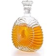 MDLUU Liquor Decanter, Glass Decanter with Airtight Stopper, Decanter Bottle for Whiskey, Brandy, Scotch, Bourbon 24oz/700ml