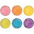 French Bull Melamine Assorted Plates-6 Piece Set -Melamine Dinnerware-Platter, Serving, Party, Platter, Dish (6" Appetizer Plate, Fringe)
