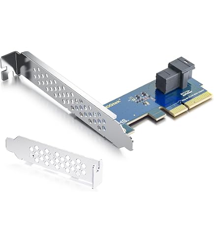 Carte Adaptateur PCIe 4.0/3.0 X4 Vers U.2 (SFF-8639) - Connecteur SFF-8643 Mini-SAS HD - Pour SSD Intel 750 Et Autres SSD U.2 2.5 Pouces