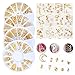 Indexu Golden Rivet 3D Nail Decoration DIY Mixed Shaped Nail Art Decals Tips