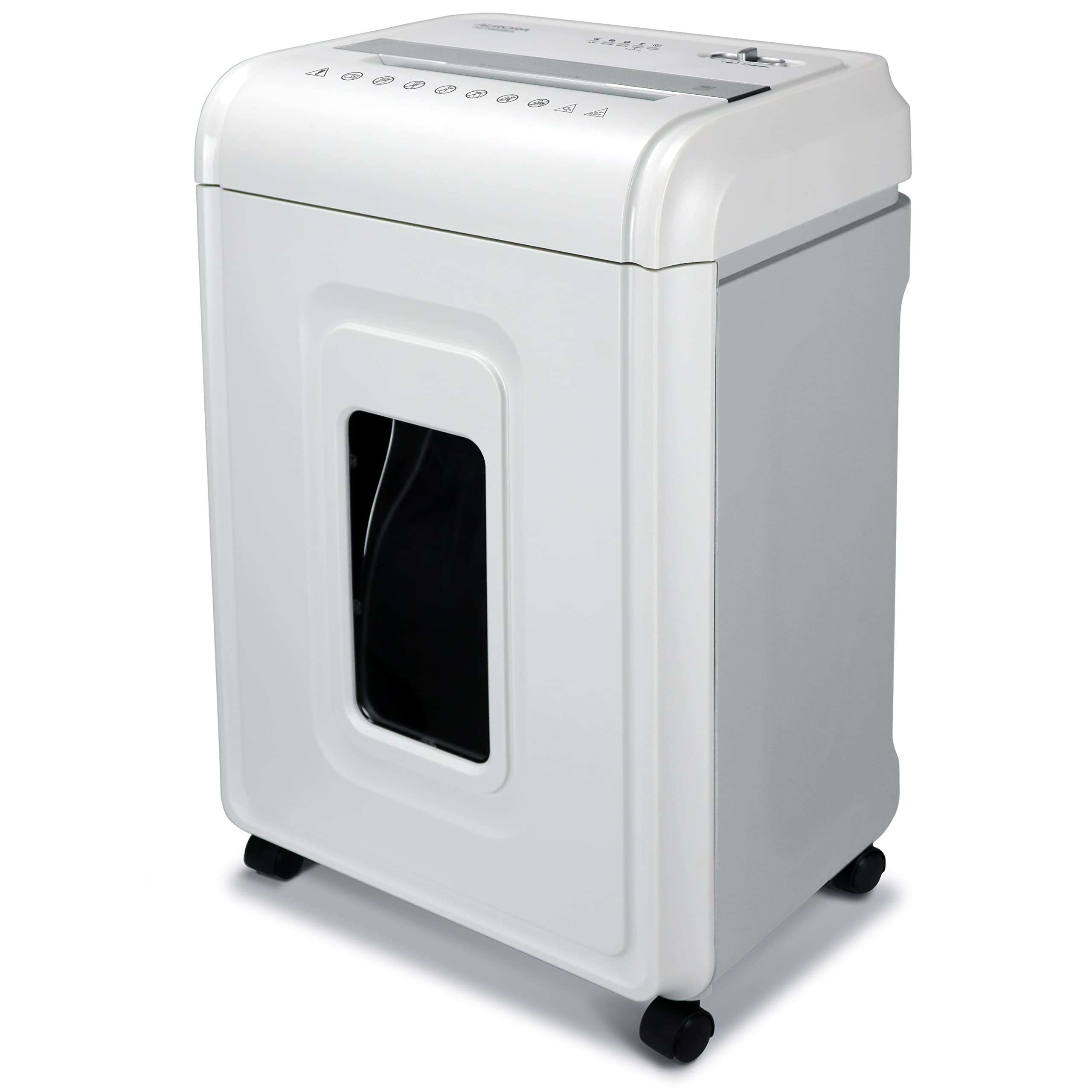 Aurora Heavy Duty Anti-Jam 24-Sheet Crosscut Shredder/40 Min Run Time/ 7-Gallon Pullout Basket, White/Grey Image