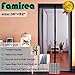 Magnetic Screen Door,Removable Screen Door with Full Frame Velcro and Heavy Duty Mesh Curtain,Fits Door Openings up to 36 x 82 Inch MAX(Black)
