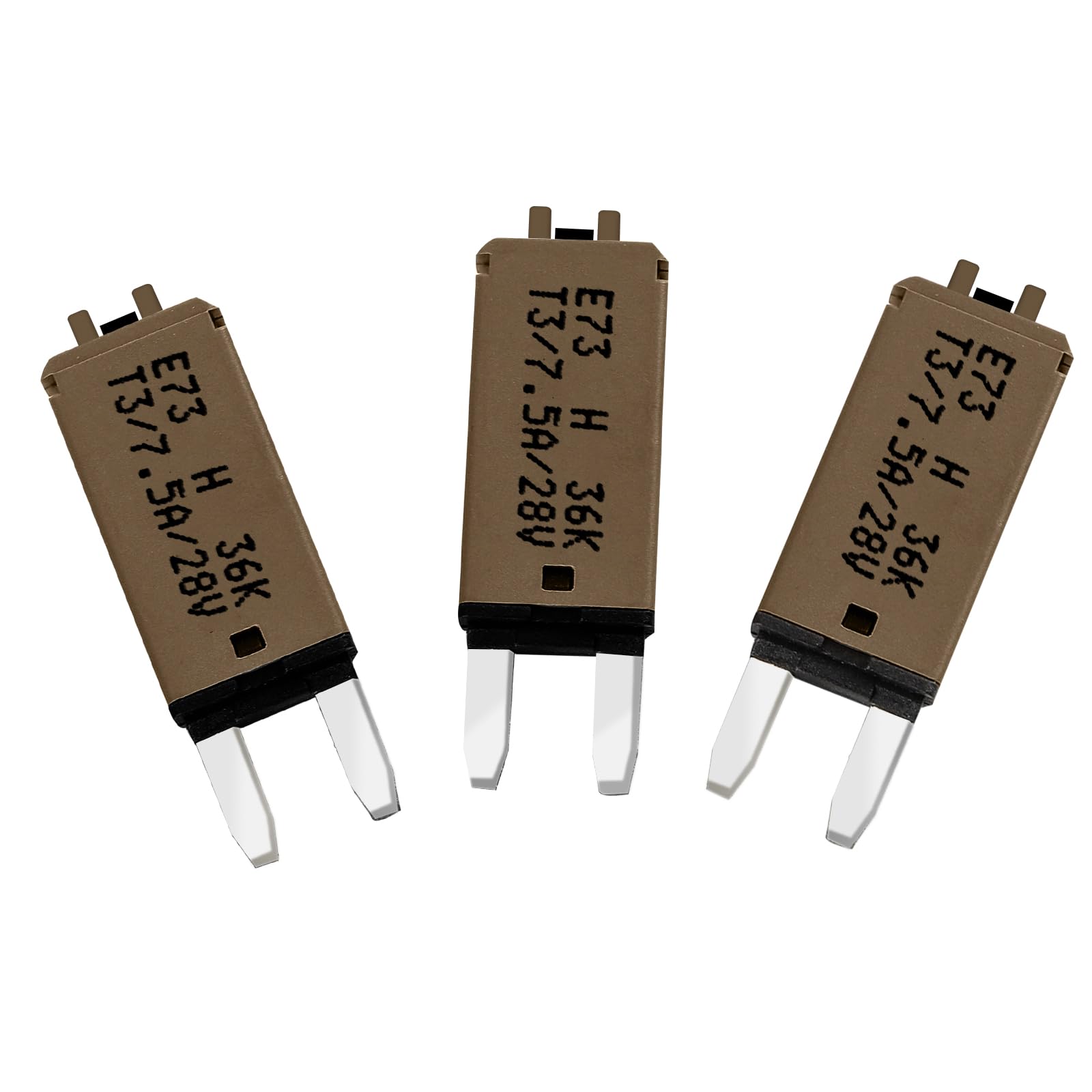 GLOSO Blade Circuit Breaker Mini RV Marine Boat Truck Yacht Manual Reset Audio Solar System Protection ATO ATC 7.5 Amp 3 PACK E73