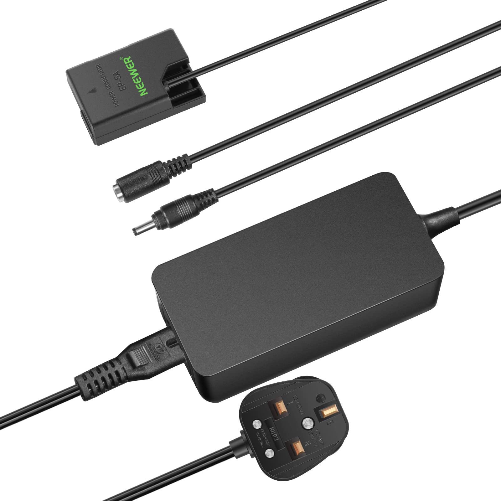 NEEWER EP-5A AC Power Supply Adapter and DC Coupler Dummy Battery Charger Kit Replace EN-EL14 Battery Compatible with Nikon D5600 D3300 D3500 D5100 D5500 D3100 D3200 D3400 D5200 D5300 Df Camera