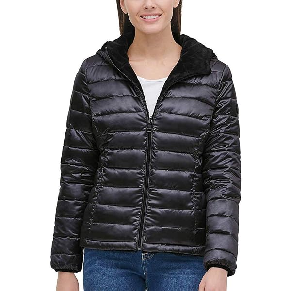 ジャケット・アウター Andrew driftwood reversible jacket Amazon.com: Andrew Marc Ladies' Ultra Soft Attached Hood