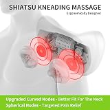 iKristin Back Neck Massager Pillow with Heat Deep Kneading 3 Speed USB Car view 2