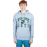 Ultra Game NFL Official Adults Ultimate Quality Super Soft Hoodie Sweatshirt - Unisex, New York Jets, Heather Gray, Large