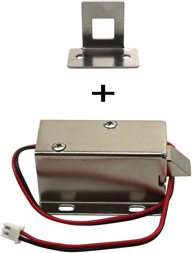 FC MXBB DC 12V 0.8A 10mm Stroke Electronic Cabinet Lock + Lock Catch