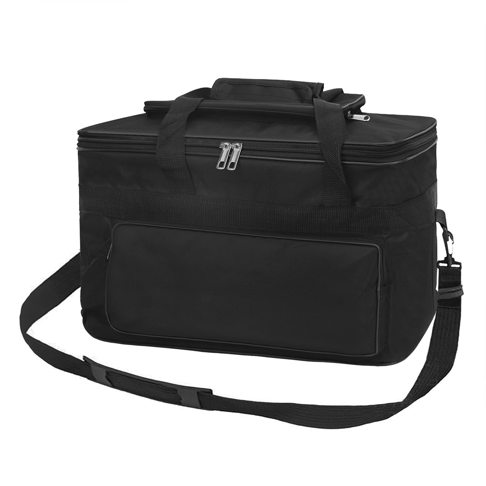 IPENNY Large Art Storage Bag Waterproof Premium Heavy Duty Spacious Carry Tote Bag Drawing Tool Organizer with Handle Shoulder Strap for Palette Paints Brushes Pencil Sketchbook (Black)