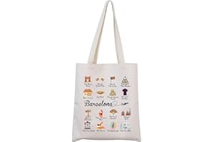 MNIGIU Barcelona Tote Bag Barcelona Travel Gift Welcome To Barcelona Gift