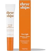 Three Ships - First Light Vitamin C + Caffeine Eye Cream | De-Puff, Awaken, Hydrate Under-Eye Area | Cruelty-Free, Vegan, Paraben-Free, Sensitive Skin Safe (0.5 oz | 15 g)