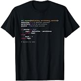 Python Code Programming Syntax Computer Geek T-Shirt