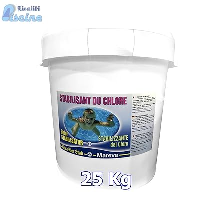 Stabilizzante Trattamento Acqua Cloro Piscine Granulare 25