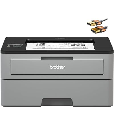 Brother HL-L2350DW Series Compact Wireless Monochrome Laser Printer - Mobile Printing - Auto Duplex Printing - Up to 32 Pages/min - Up to 250 Sheet Paper - 1-line LCD Display + HDMI Cable