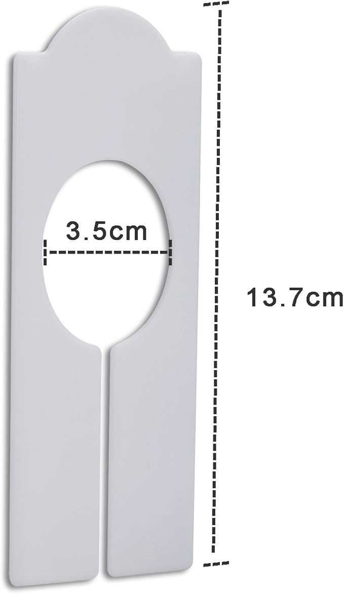 plastic clothing rack dividers on Amazon Com Willbond 20 Pack Blank Clothing Rack Size Dividers Rectangular Closet Dividers For Home Closet Cloth Store Home Kitchen