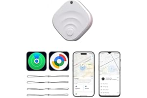 1 Pack Dual System Tracker for iOS and Android Bluetooth Tracker Smart Tags Compatible with Apple Find My (iOS) & Google's Fi