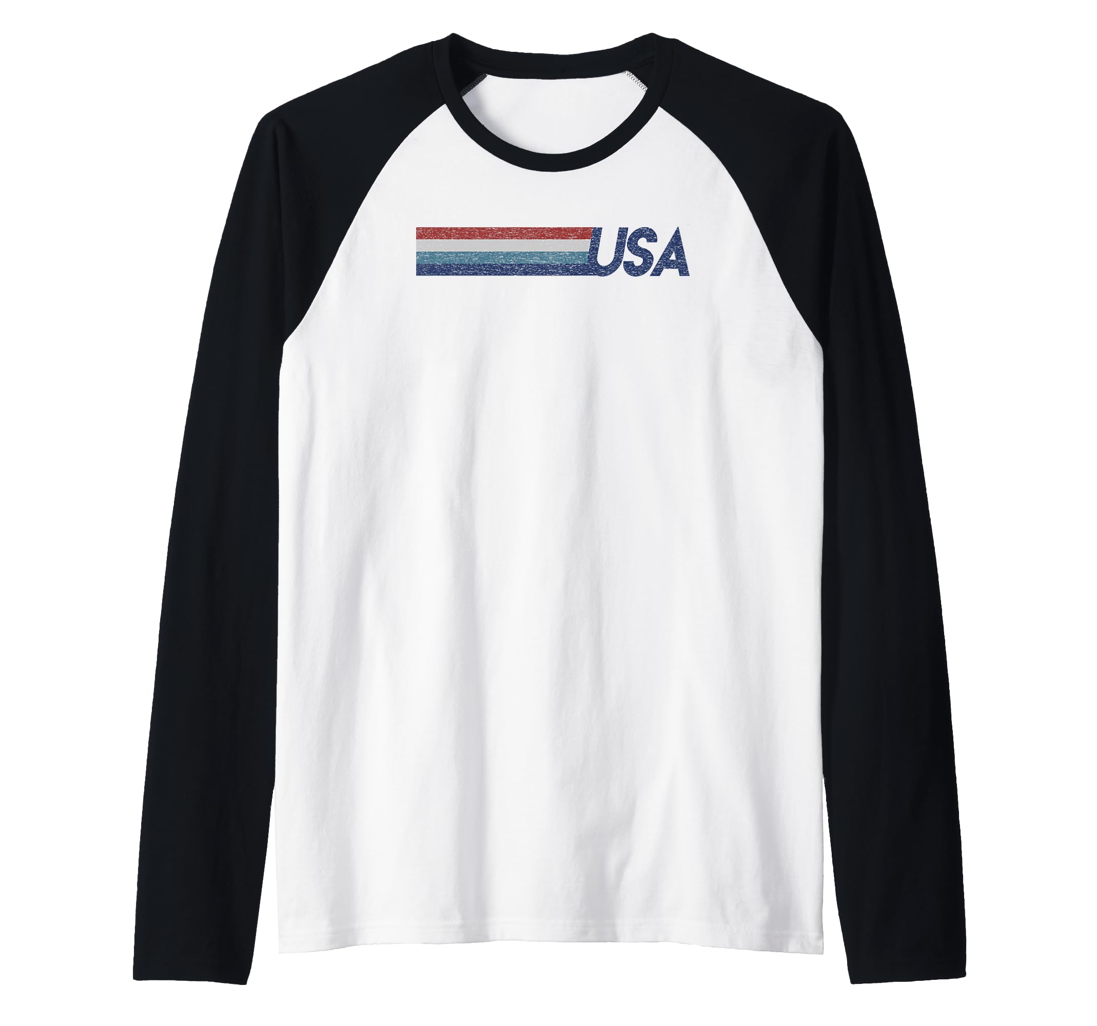 Trendy USA Bars logo Raglan Baseball Tee