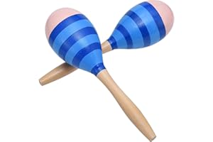 TDOCK Maracas for Adults Kids, 2 Pcs 9 Inch Wooden Maraca for Party Favors