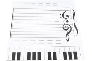 Estink Magnetic Music Notes Double Sided Music Staff Dry Erase Board Music Note Magnetic Board Magnetic Dry Erase Board for M