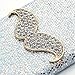 iPod Touch 5 Case - Mavis's Diary 3D Handmade Fashion Shiny Bling Crystal Lovely Mustache Rhinestone Diamond Hard Silvery Cover for iPod Touch 5th Generation & Dust Plug & Feather Stylus Pen