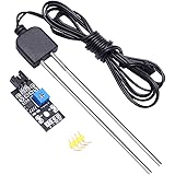 Resistive Soil Moisture Sensor, Icstation Humidity Detector, with Corrosion Resistant Probe, Digital Analog Signal Output for