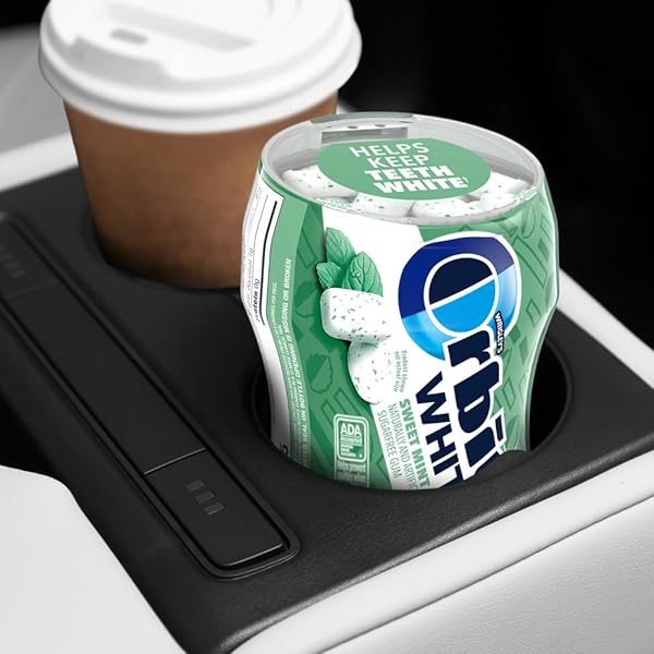 ORBIT WHITE SWEET MINT SUGAR FREE CHEWING GUM, 40 PIECE RESEALABLE BOTTLE