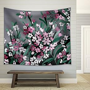 Hand Drawings on Cloth - Fabric Wall Tapestry Home Decor - 51x60 inches