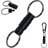 NCEDFYLER JY Quick Release Keychain Clip, Small Carabiner Clip &amp; Pull Apart Detachable Key Ring, Car Key Chain Hooks Keyring