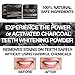 Activated Charcoal Natural Teeth Whitening Powder Kit Wintermint Flavour by Fiery Youth - Organic Coconut Charcoal Powder, Removes Coffee Cigarette Stains, Works Well with Toothpaste (Wintermint)