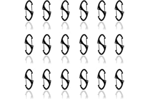 REWOALZX Mini Carabiner Clips, Double-Sided Spring Small Carabiner Clip, Metal Carabiner for Keys, Anti Theft Zipper Clips, Flexible and Easy to Use