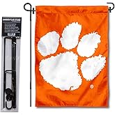 Clemson Tigers Garden Flag with Stand Holder