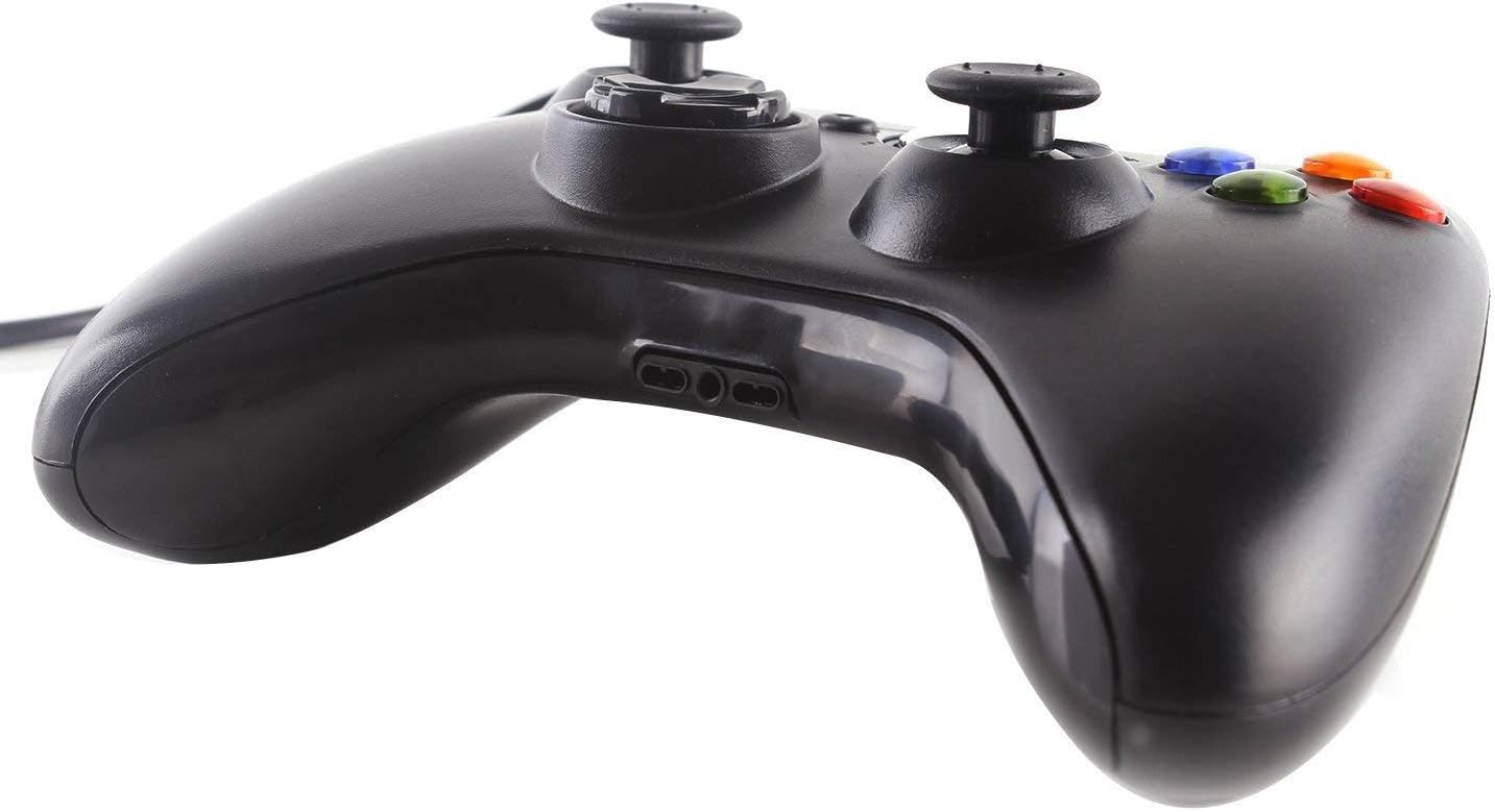 Funcilit Xbox 360 Wired Controller for Windows & Xbox 360 Console Black: Computers & Accessories