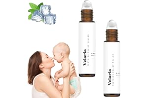 Velaria Teething Roller, Teething Roller All Natural, Velaria Teething, Teething Oil Roller (2Pcs)