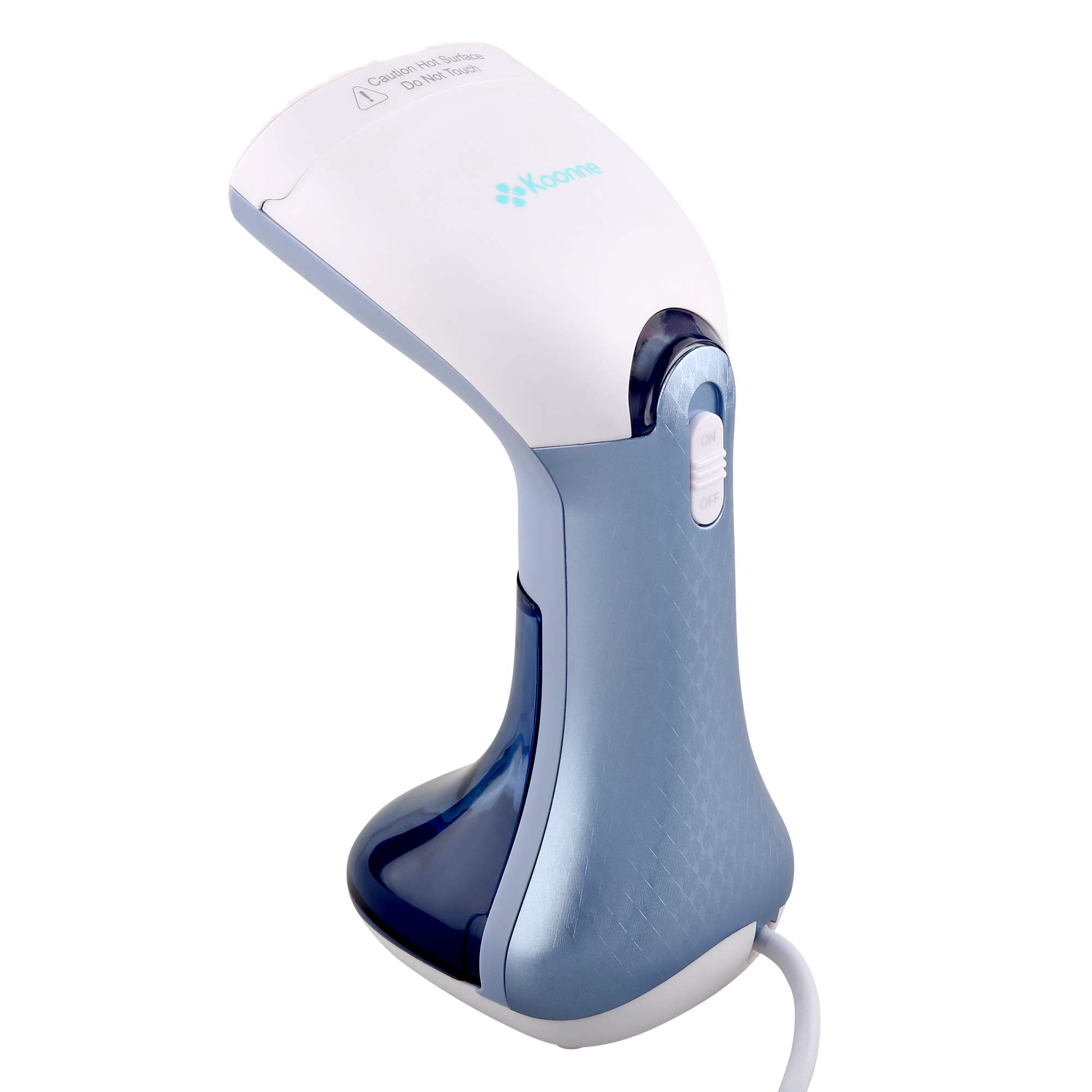 KOONNE Mini Garment Steamer | For hard water |Quick Heating for Wrinkle Free Clothes, Curtains & Furniture | Lightweight & Portable Handheld Iron for Travelling