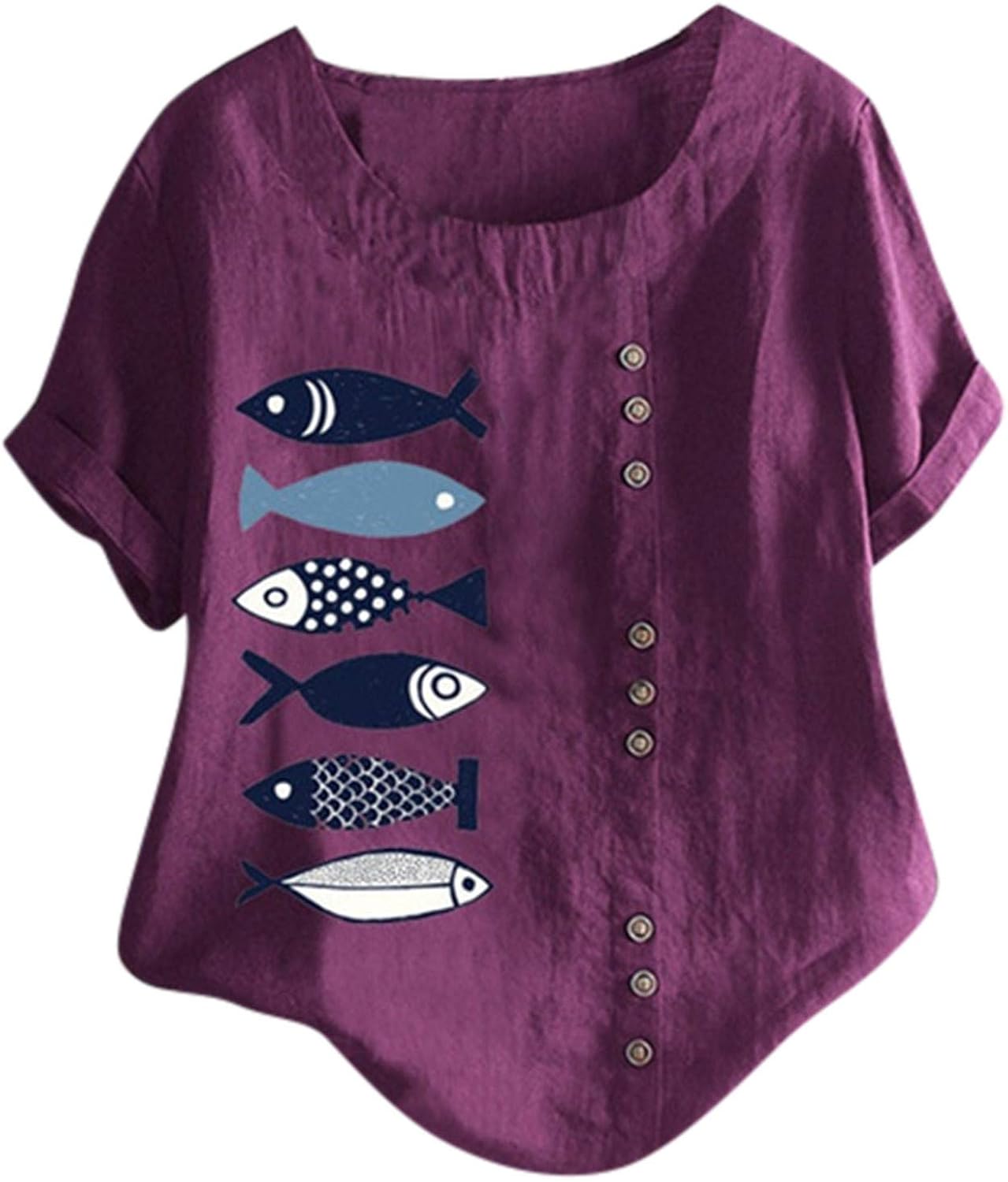 Leinen Bluse Damen Oversize - Lose Leinenbluse Mit V-Ausschnitt