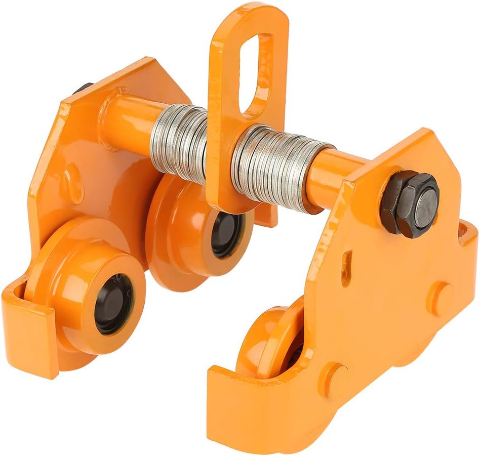 Push Trolley Beam Girder, 2200LB 1 Ton Push Trolley