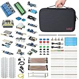 HSU Development Kit for Raspberry Pi 3 and Arduino with 16 Different Sensor Modules,Hundreds Electronic Components,other Necessary Accessories and Big Carrying Case (Advanced)
