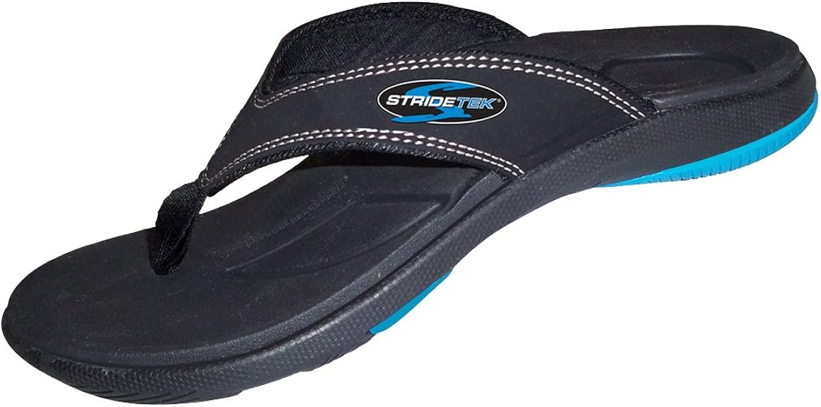 Stridetek Flipthotics Orthotic Sandals Arch Support, Metatarsal Riser