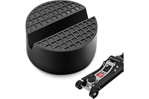 Senbos Universal Car Jack Pad – Heavy Duty Rubber Jacking Pad, Anti-Slip Frame Rail Protector for Floor Jacks & Trolley Jacks