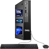 Dell Pro Micro Business Desktop Computer,16GB DDR5 RAM, 1TB SSD | Intel Core ultra5 235T, up to 5GHz, WiFi 6E, Bluetooth, Windows 11 Pro, HDMI, DisplayPort, Wired KB&amp;Mouse