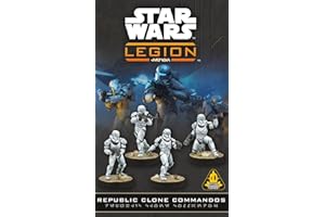 Asmodee Star Wars: Legion Republic Clone Commandos - Elite Galactic Republic Unit, Tabletop Miniatures Game, Strategy Game fo