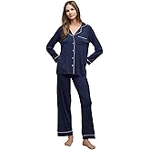 Barefoot Dreams Women's Luxe Milk Jersey Piped Pajama Set