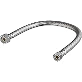 PROFLO PFX146323 3/8" Comp x 1/2" FIP X 16" Stainless Steel and PVC Reinforced Sink Flexible Water Connectors - N/A